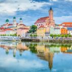 Regensburg. Panoramic cityscape image of Regensburg, Germany during spring sunset. | Von rudi1976